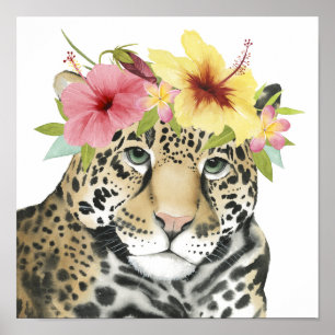 Poster Halo tropical   Sweet Cheetah
