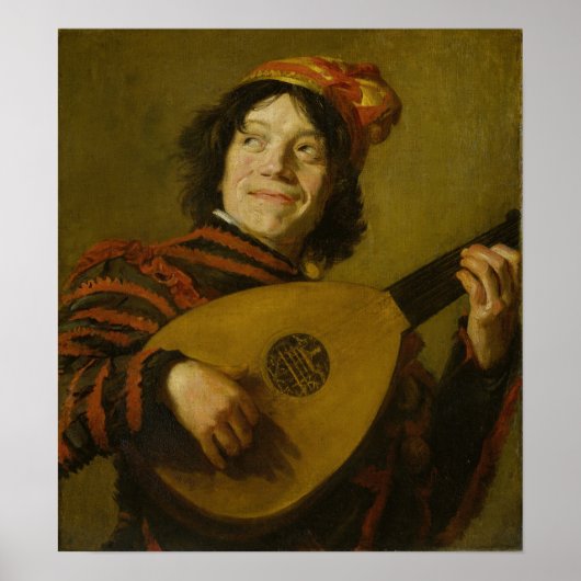 Poster Hals - Le joueur de luth (Devant)