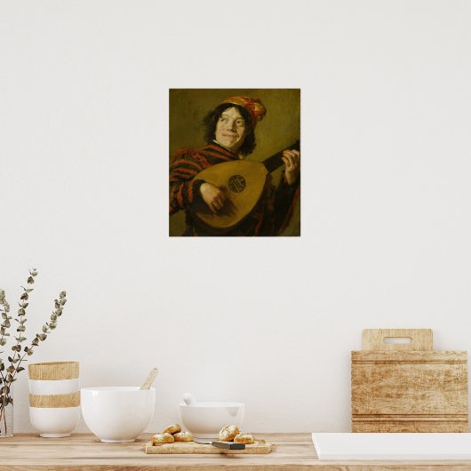 Poster Hals - Le Lute Player (Cuisine)