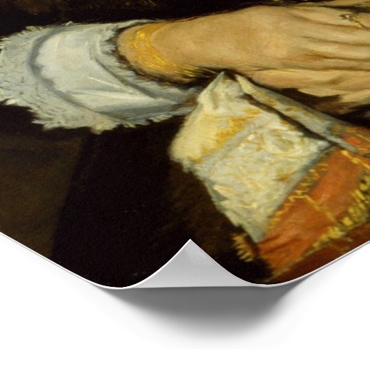 Poster Hals - Portrait D'Une Femme Âgée (Coin)