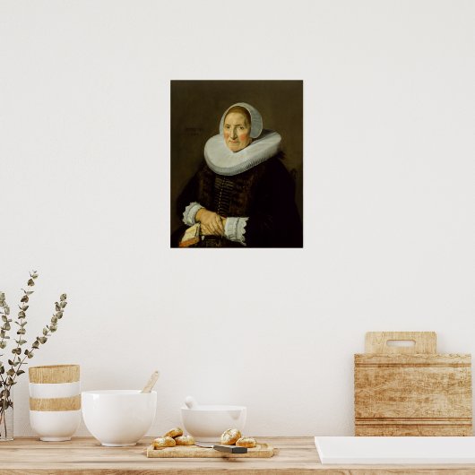 Poster Hals - Portrait D'Une Femme Âgée (Cuisine)