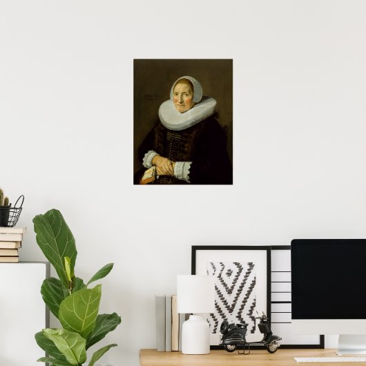 Poster Hals - Portrait D'Une Femme Âgée (Bureau à domicile)