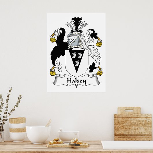 Poster Halsey Family Crest (Cuisine)