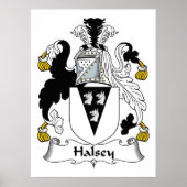 Poster Halsey Family Crest (Devant)