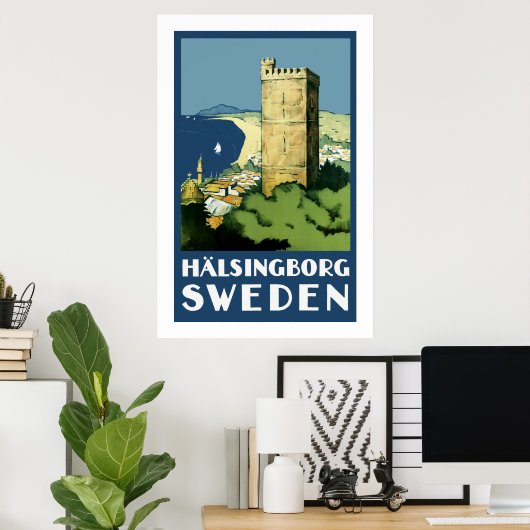 Poster Halsingborg ~ Suède (Bureau à domicile)