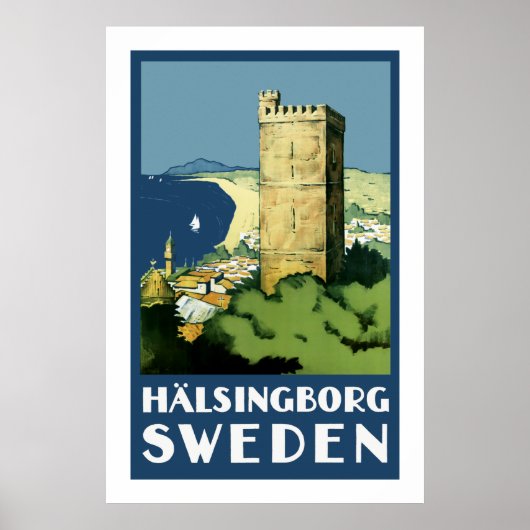 Poster Halsingborg ~ Suède (Devant)