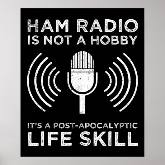 Poster Ham Radio N'Est Pas Un Hobby (Devant)