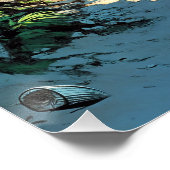 Poster Hamac au bord de la mer (Coin)