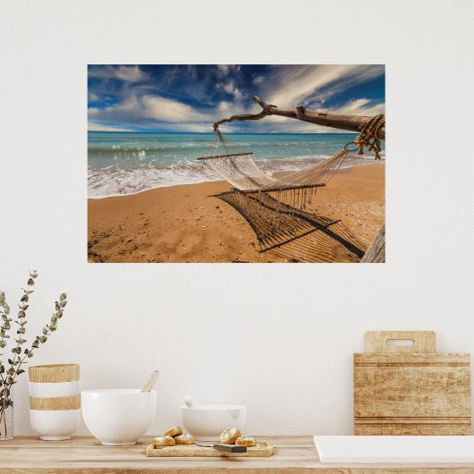 Poster Hamac sur le rivage (Cuisine)