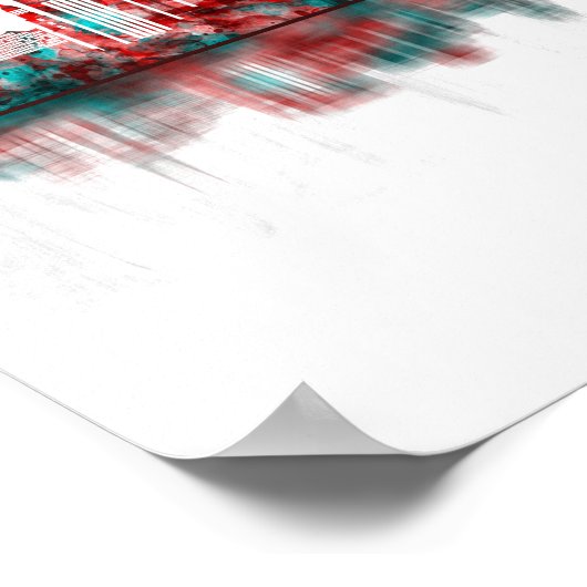 Poster Hambourg Allemagne Skyline (Coin)