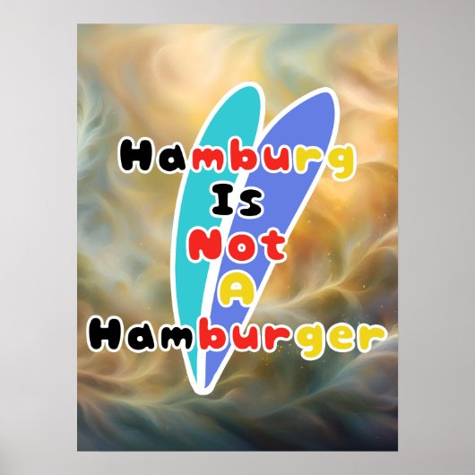 Poster Hambourg N'Est Pas Un Hamburger (Devant)