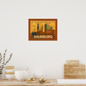 Poster Hamburg Germany City Art (Cuisine)