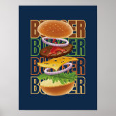 Poster Hamburger Art (Devant)