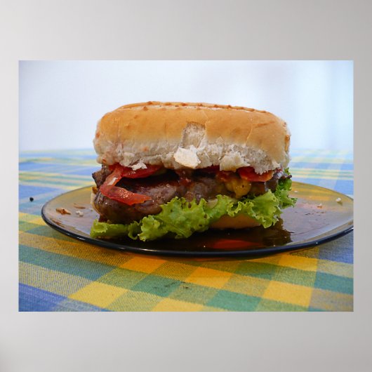 Poster Hamburger classique (Devant)