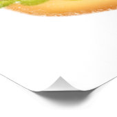 Poster Hamburger de vache adorable (Coin)