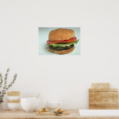Poster Hamburger délicieux (Cuisine)