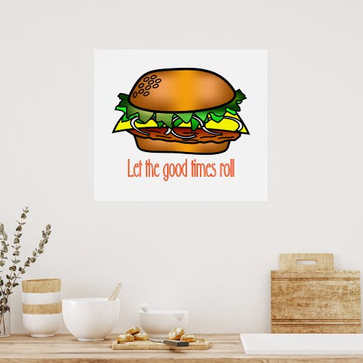 Poster Hamburger Good Times (Cuisine)
