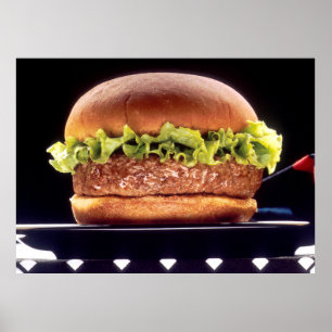Poster Hamburger juteux