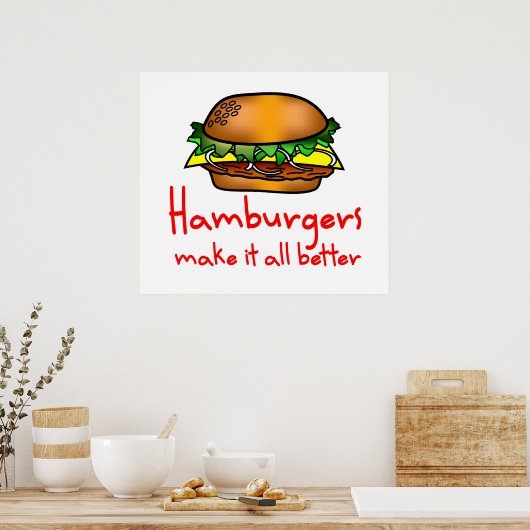 Poster Hamburger Lover (Cuisine)
