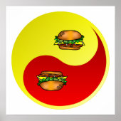 Poster Hamburger Yin Yang (Devant)