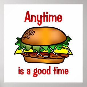 Poster Hamburgers en tout temps