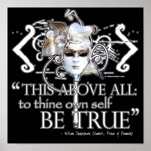 Poster Hameau "... être soi-même vrai..." Devis (Devant)