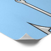 Poster hameçons de pêche vintages (Coin)