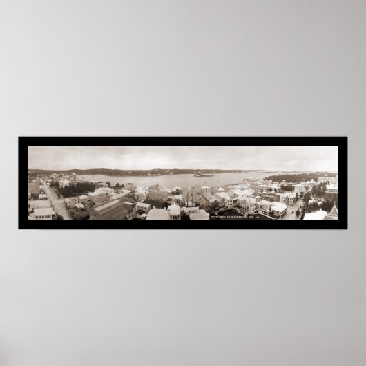 Poster Hamilton Bermuda Tower Photo 1911 (Devant)