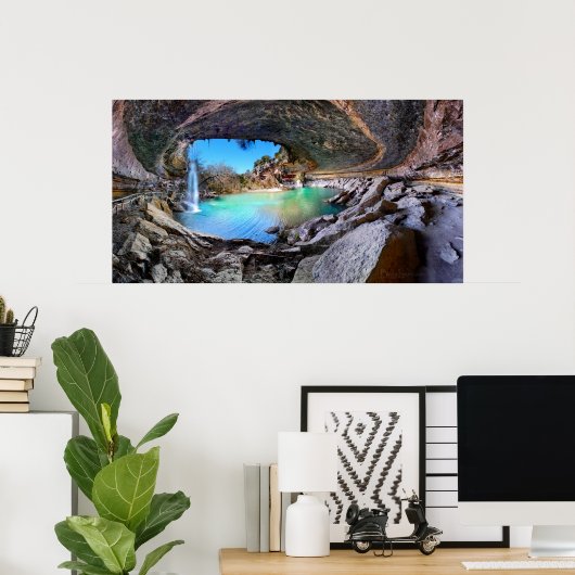 Poster Hamilton Pool - Austin Texas (Bureau à domicile)