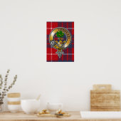 Poster Hamilton Tartan & Badge (Cuisine)