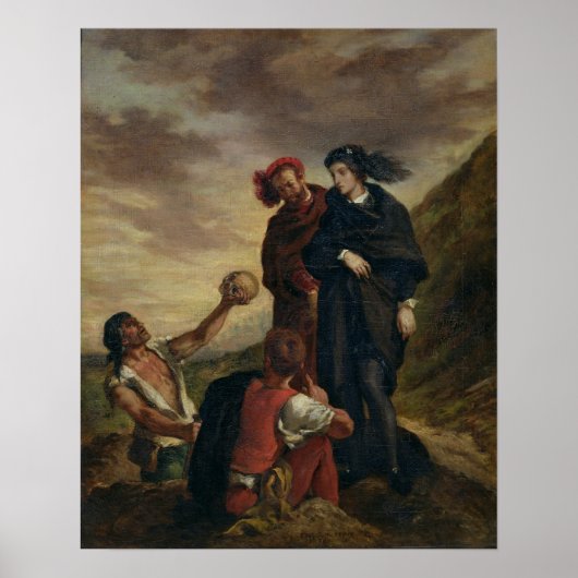 Poster Hamlet et Horatio dans le cimetière (Devant)