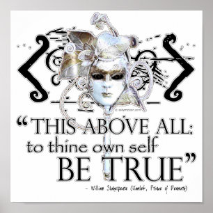 Poster Hamlet "… posséder l'individu soit… "citation