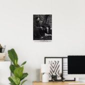 Poster Hamlin Garland dans son Cheyenne Teepee Smoking (Bureau à domicile)