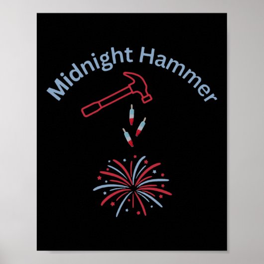 Poster Hammer And Fireworks Operation Midnight Hammer Tru (Devant)