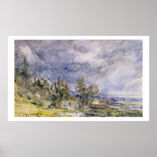 Poster Hampstead Heath, près de Well Walk, 1834 (w/c)