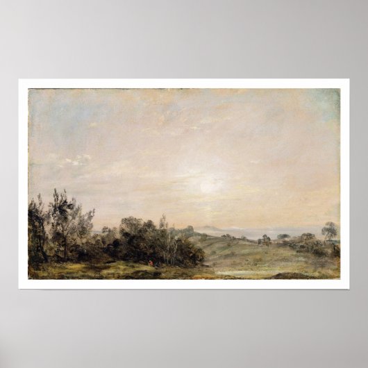 Poster Hampstead Heath, vers Harrow, 1821-22 ( (Devant)