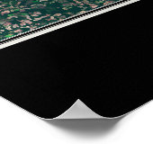 Poster Hampton Roads Virginia De L'Espace Carte Satellite (Coin)