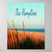 Poster Hamptons Beach Long Island New York (Devant)