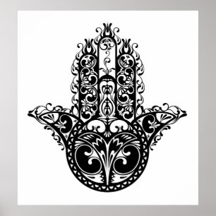 Poster Hamsa décorative Design 2