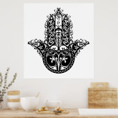 Poster Hamsa décorative Design 2 (Cuisine)