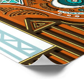 Poster Hamsa Khamsa Traditionnelle Égyptienne Main De Fat (Coin)