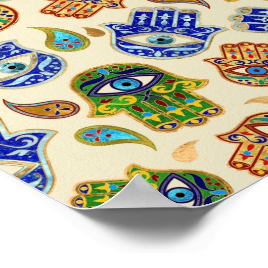 Poster Hamsa Main (Coin)