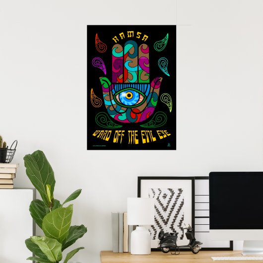 Poster Hamsa super (Bureau à domicile)