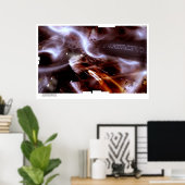 Poster Hamster en aluminium (Bureau à domicile)