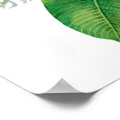 Poster Hana hou ! (Blanc) Arrangement de fleurs hawaïenne (Coin)