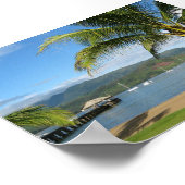 Poster Hanalei Bay et Pier Kauai, Hawaii (Coin)