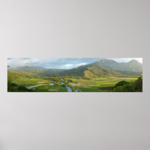 Poster Hanalei Valley Panorama