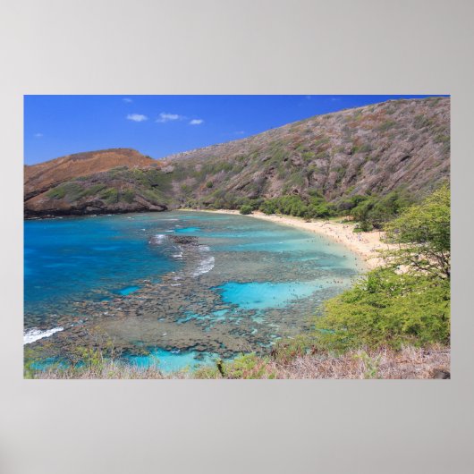 Poster Hanauma Bay, Hawaii (Devant)