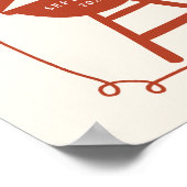 Poster Hand Drawn Backyard I do BBQ engagement party  (Coin)