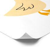 Poster Hand-Drawn Dapper Goose Nursery Art (Coin)